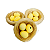 NINHO DECORATIVO SISAL C/ OVOS BEGE C/3 UN CROMUS - Imagem 4