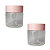 POTE REDONDO 250ML COM TAMPA  - ROSA BB - Imagem 2