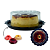 50 EMBALAGEM MARGARIDA PRETO 240ML PCT FLIP - Imagem 1