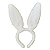 TIARA C/ ORELHAS DE COELHO BRANCO CROMUS - Imagem 1