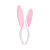 TIARA C/ ORELHAS DE COELHO BRANCO E ROSA PÁSCOA CROMUS - Imagem 2