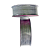 FITA METALIZADA M007-025 25 mm COR  218 PRATA ROL 10 metros - Imagem 2