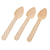 TALHER MADEIRA COLHER SOBREMESA BRANCO C/10 SILVER - Imagem 1
