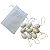 SACO DE OVOS DECORATIVOS PÁSCOA SORTIDOS BRANCO E OURO C/9 PCS CROMUS - Imagem 6