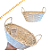 CESTA DECORATIVA C/ DUAS ALÇAS BAMBU CRU CROMUS - Imagem 5