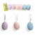 MINI OVOS DECORATIVOS COLORIDOS JG C/6 PCS CROMUS - Imagem 1