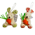 MINI BOX COELHOS SORT XADREZ LJA/VRD 8CM (MINI BOX) C/1 UN - Imagem 1