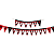 FAIXA DECORATIVA TRIANGULAR FLAMENGO 2023 FESTCOLOR - Imagem 1