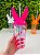 Copo Twister 500ml Tampa Coelho E Canudo Pink Neon Páscoa Tasil - Imagem 1