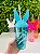 Copo Twister 500ml Tampa Coelho E Canudo Azul Tiffany Páscoa Tasil - Imagem 1