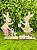 Casal De Coelhos Páscoa Jardim Sortido 25cm C/2un Cromus 1827327 - Imagem 3