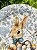 Prato Redondo Páscoa Coelho Azul Happ Easter 33X33 C/1un Cromus - Imagem 2