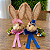Enfeite De Decoração Páscoa Carinha De Coelho Rosa Ou Azul HP024 Silver - Imagem 7