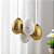 6 Ovos Decorativos Saco Orgânico Pata Sortido Dourado/Branco 8cm 1095063 Cromus - Imagem 2