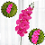 Haste Orquídea 98cm Rosa Artificial Cromus 1086408 - Imagem 1