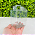 10 Maletas Cristal 7x7x9cm Lembrancinhas Presentes Doces Panetone Festa C5234 Ideia - Imagem 1