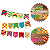 Kit 15 Bandeirinhas Estampadas Dupla Face Arraiá Festa Junina Decorativo Mesas Vitrines Escolar C6027 Ideia - Imagem 5