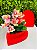 Kit Presente Caixa Coração Vermelho E Orquidea Cromus - Imagem 1