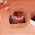 10 Caixas Com Tampa Transparente Essencial Kraft 6,5x6cm Embalagem Cupcake Bento Cake Aniversário Festa C4827 Ideia - Imagem 3