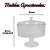 Taça Paris Redonda 2,200L Transparente Com Tampa Resistente 20x20cm Sobremesas Natal Festa Encomendas Lsc Toys 6282 - Imagem 2