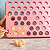 Placa Porcionadora Com Empurrador 50 Cavidades Para Doces Rosa Bebê 15g Blue Star - Imagem 3