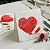 20 Guardanapos Estampa Coração 32x32cm Para Decoração Mesa Namorados Noivado Jantar Festa GP33121 Silver - Imagem 3