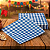 20 Guardanapos Estampado 25cm Folha Dupla Xadrez Azul Festa Junina Decoração Mesa Doces GP25162 Silver - Imagem 2