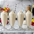 12 Canudos De Papel Listrado Amarelo Para Festa Milkshake Sucos Drinks Aniversário Decoração CP08010 Silver - Imagem 3