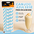 12 Canudos De Papel Listrado Azul Bebê Para Festa Milkshake Sucos Drinks Aniversário Decoração CP08005 Silver - Imagem 2