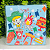 Guardanapo Azul Estampado 33cm Pct c/20un Papel Para Festa Junina GP33160 Silver - Imagem 1