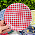 Prato Papel Xadrez Vermelho Festa Junina MX053R Pct c/10un Silver - Imagem 1