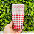Copo Papel Xadrez Vermelho Festa Junina Pct c/10un MX053S Silver - Imagem 2