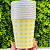 Copo Papel Xadrez Amarelo Festa Junina Pct c/10un MX055S Silver - Imagem 2