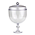 Taça Cristal Transparente Tampa Alta Gourmet 1250ml Bluestar - Imagem 9