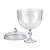 Taça Cristal Transparente Tampa Alta Gourmet 1250ml Bluestar - Imagem 8
