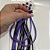 Presilhas Com Mechas Preto E Roxo 35cm C/6un Ponto Das Festas - Imagem 7