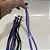 Presilhas Com Mechas Preto E Roxo 35cm C/6un Ponto Das Festas - Imagem 1