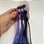 Presilhas Com Mechas Preto E Roxo 35cm C/6un Ponto Das Festas - Imagem 3