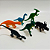 Mini Animais Dinossauros Emborrachado Pct C/6un Ponto Das Festas - Imagem 4