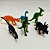 Mini Animais Dinossauros Emborrachado Pct C/6un Ponto Das Festas - Imagem 5