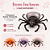 Porta Doces Decorativo Aranha Sortido 1un Cromus Festas Halloween - Imagem 6