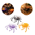 Porta Doces Decorativo Aranha Sortido 1un Cromus Festas Halloween - Imagem 1