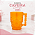Caneca Caveira Halloween Eventos Temáticos 588ML Cromus Laranja 29005602 - Imagem 2