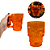 Caneca Caveira Halloween Eventos Temáticos 588ML Cromus Laranja 29005602 - Imagem 1