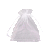 Saquinho de Organza 11x14cm para Lembrancinhas C/10 un Branco Transparente - Imagem 5