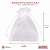 Saquinho de Organza 11x14cm para Lembrancinhas C/10 un Branco Transparente - Imagem 4