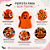 Bandeja Fantasminha 23cm Laranja Halloween Festplastik 03177 - Imagem 8