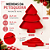 Petisqueira Árvore De Natal Vermelho Festplastik 00218 - Imagem 7