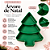 Petisqueira Árvore De Natal Verde Folha Festplastik 00213 - Imagem 4