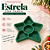Petisqueira Estrela Com Tampa Verde Folha Natal Festplastik 03334 - Imagem 2
